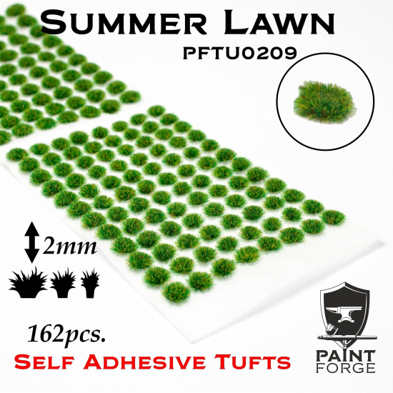 Paint Forge kępki trawki Summer Lawn - 162sztuk / 2mm